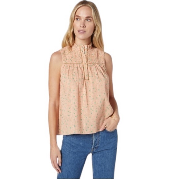 NWT Joie “Joesa” Sleeveless Cotton Blouse (D-1) - Picture 1 of 11